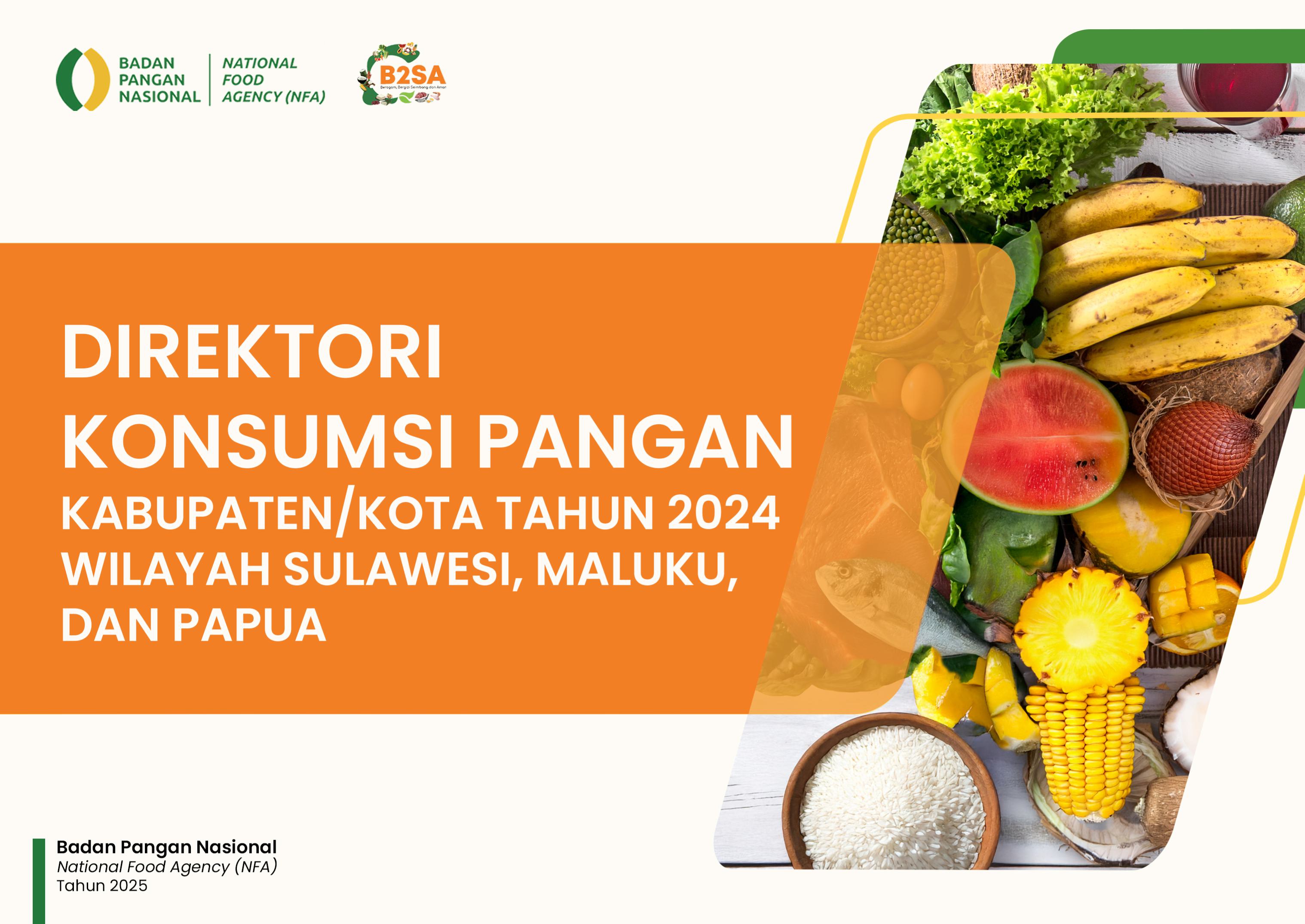 Direktori Konsumsi Pangan Kabupaten Kota Tahun 2024 Wilayah Sulawesi, Maluku, dan Papua