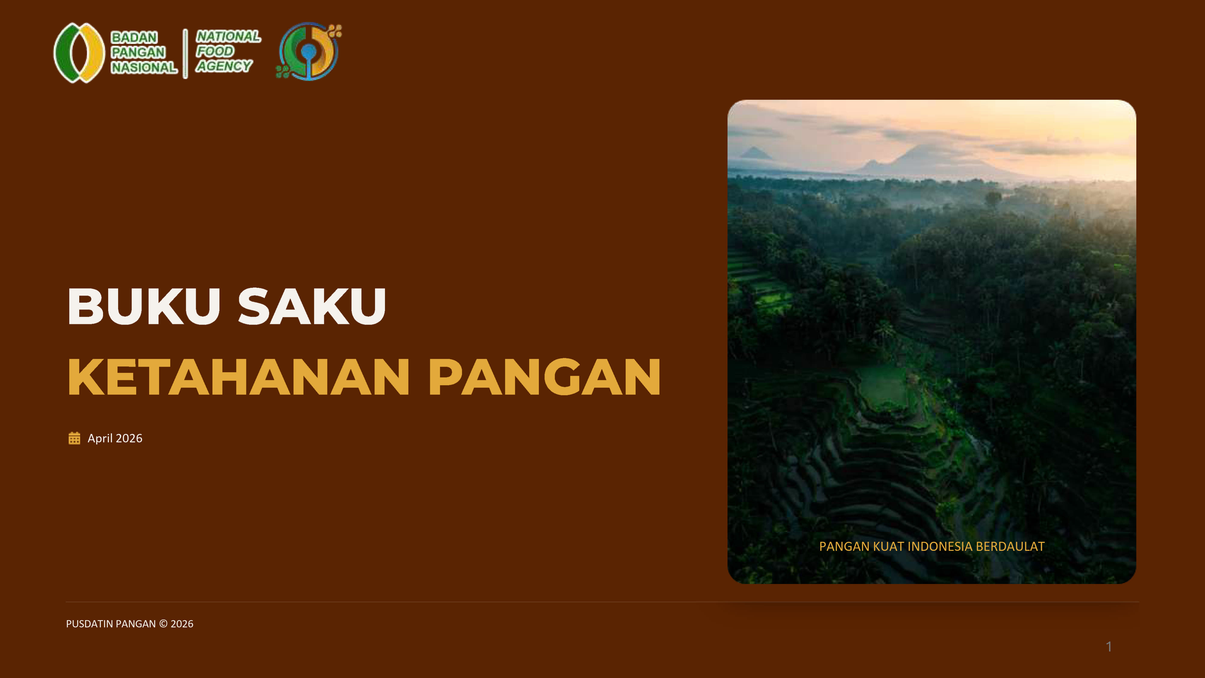 Buku Saku Ketahanan Pangan April 2026